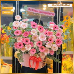 Giỏ Hoa Chúc Mừng Khai Trương Tươi Sắc